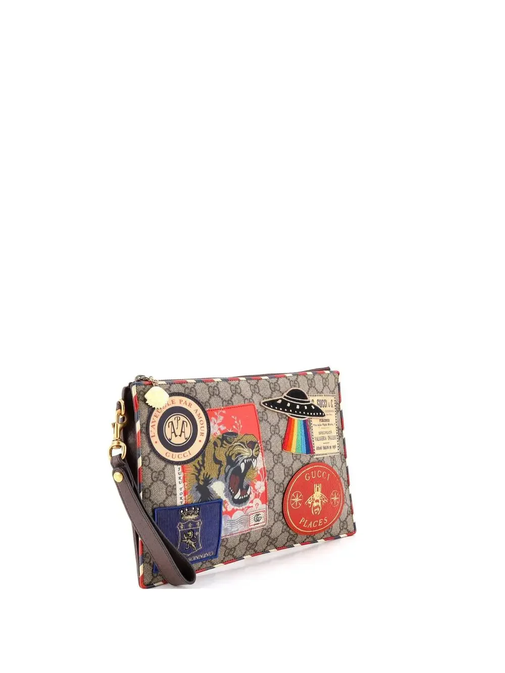 Gucci Courrier Pouch Gg Coated Canvas #340490G11B